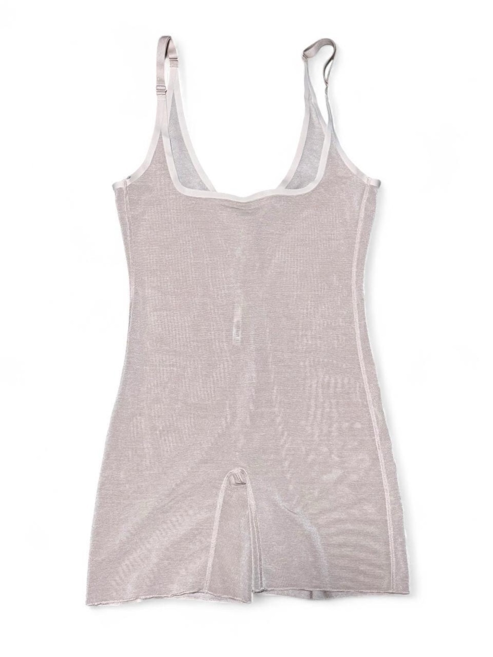 SKIMS Sheer Sculpt Bodysuit Clay L Shapewear Shorts Mid Thigh NWT Seamless - Picture 1 of 4